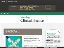 Tablet Screenshot of cp.neurology.org