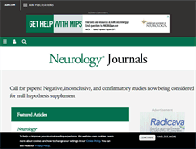 Tablet Screenshot of neurology.org