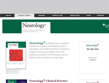 Tablet Screenshot of journals.neurology.org